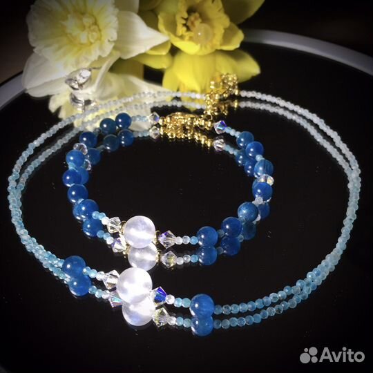 Браслет с апатитом