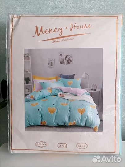 Постельное бельё новое Евро