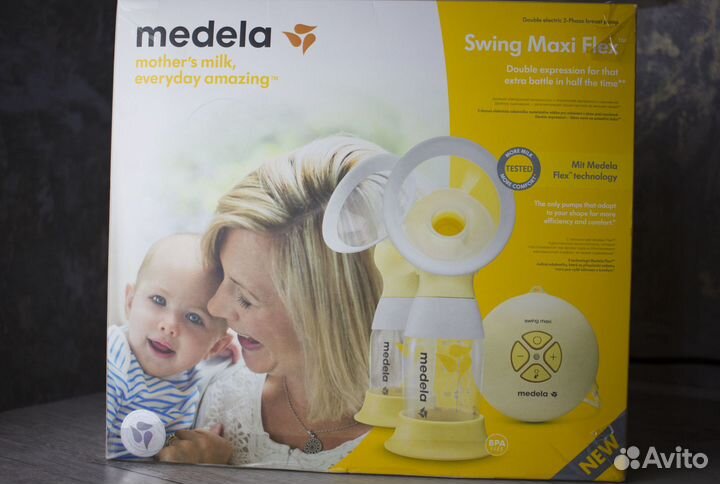 Молокоотсос medela swing flex электрический