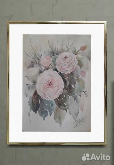 Картины акварелью, А4, авторские работы