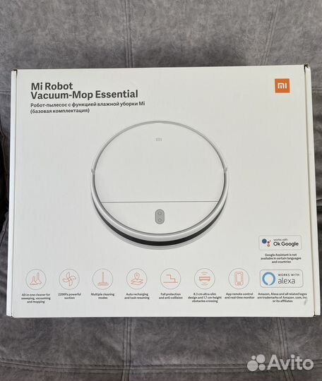 Робот пылесос Mi Robot Vacuum-Mop Essential б/у