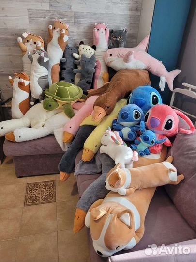 Кот Батон, Корги, Стич, гусь, акула, единорог