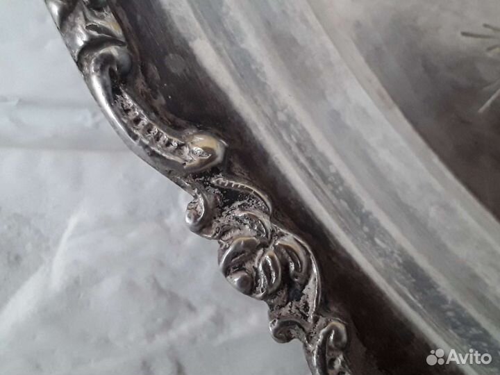 Поднос серебрение большой