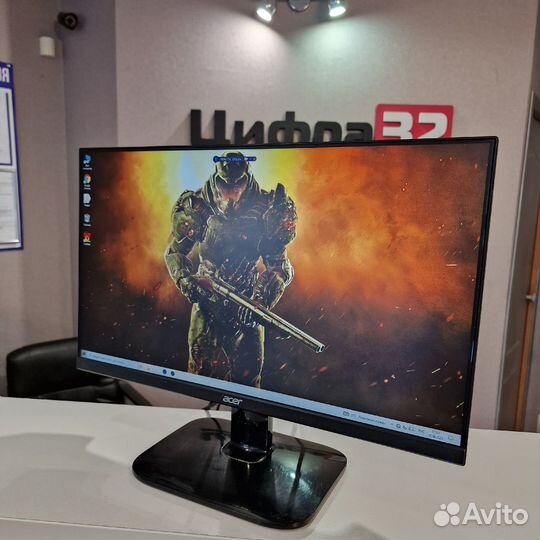 Acer KA242Ybi, 1920x1080, 75 Гц, IPS, черный