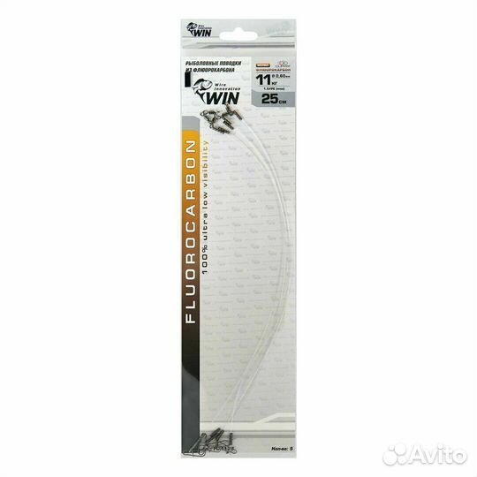 Поводок WIN-fluorocarbon 0,60 mm 11 кг 25см