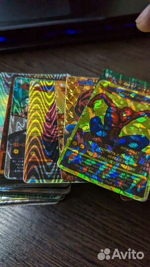 Супер редкие и редкие карточки Человек Паук