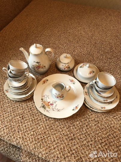 Сервиз чайный Фарфоровый Гдр