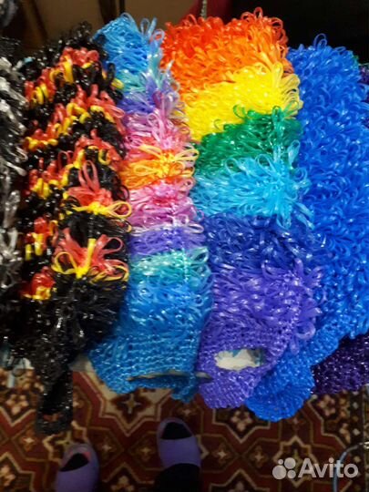 Мочалки ручной вязки