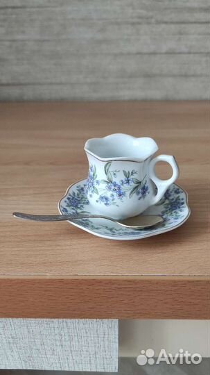 Чашка с блюдцем кофейная