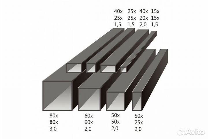 Профильная труба 100х50х3