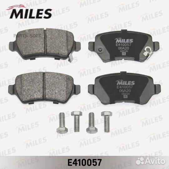 Miles E410057 Колодки тормозные opel astra G/H/zaf