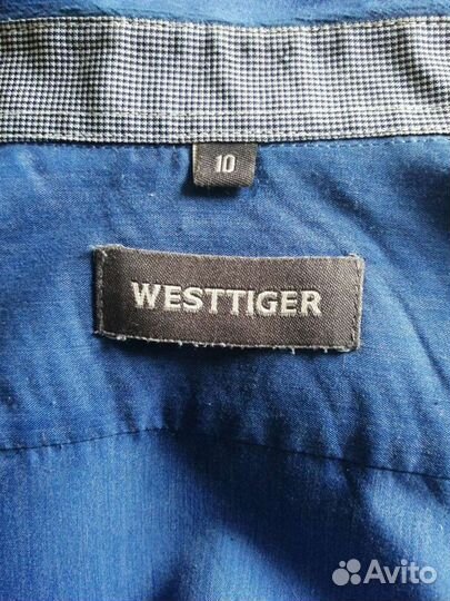 Рубашка для мальчика синяя