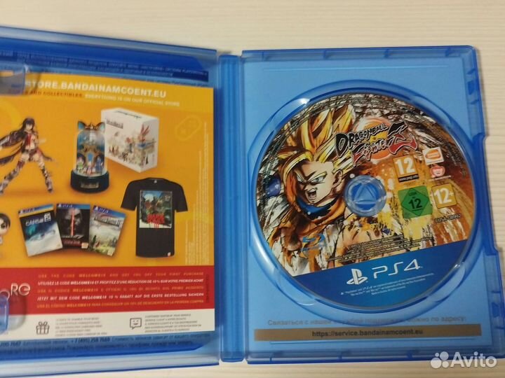Диск на dragon Ball FighterZ на ps4