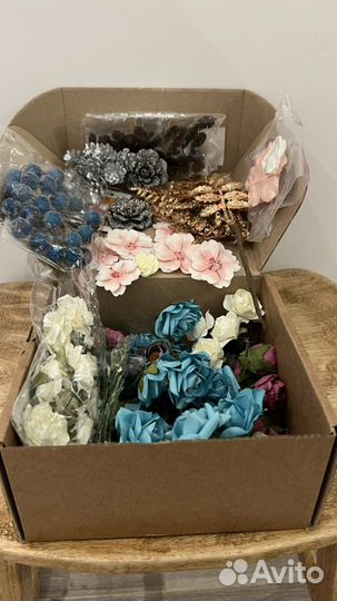 Материал (цветы) для скрапбукинга