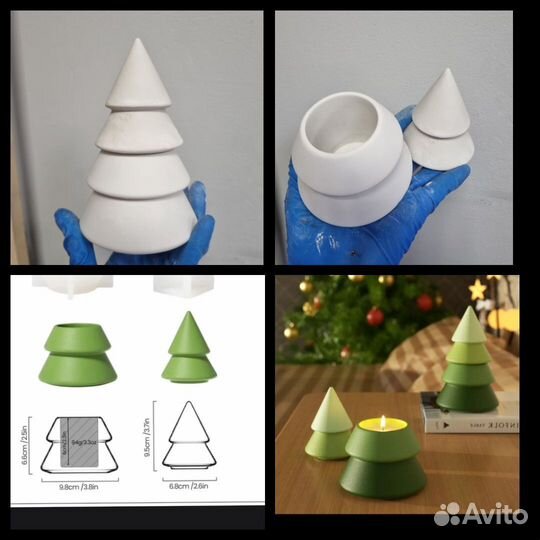 Елка из гипса,для свечей