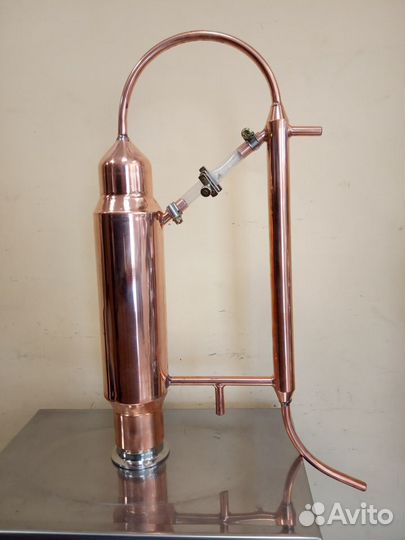 Медная колонна для самогонного аппарата, кламп 2