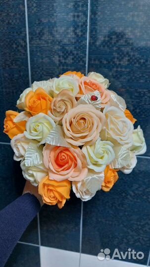 Букет из мыльных цветов