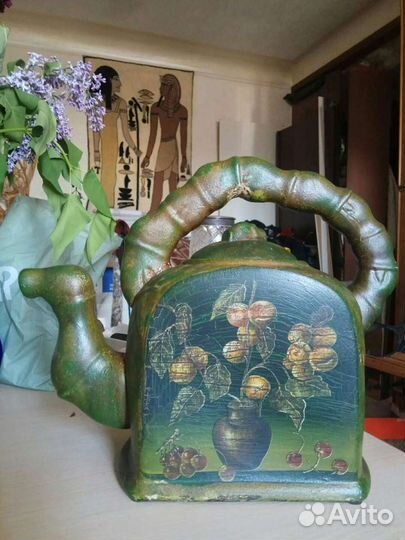 Чайник керамический, ручной работы, 3,5 л, крышки