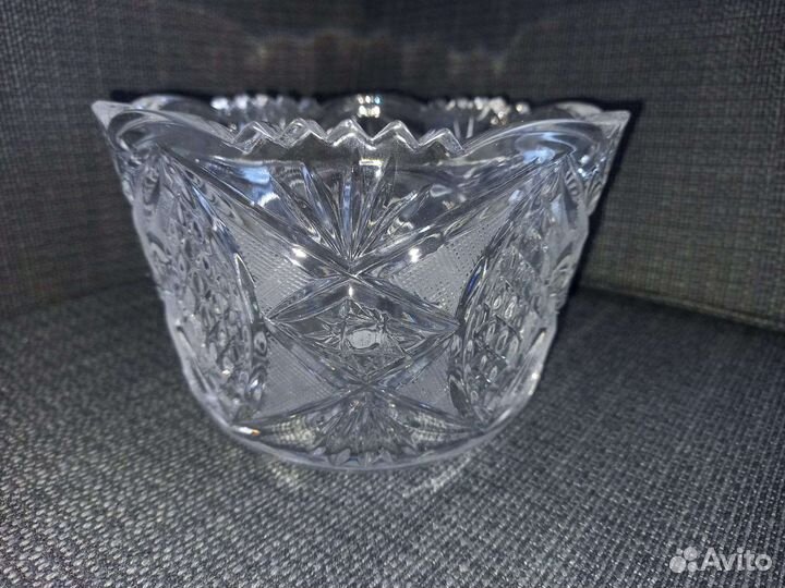 Хрустальная ваза конфетница СССР