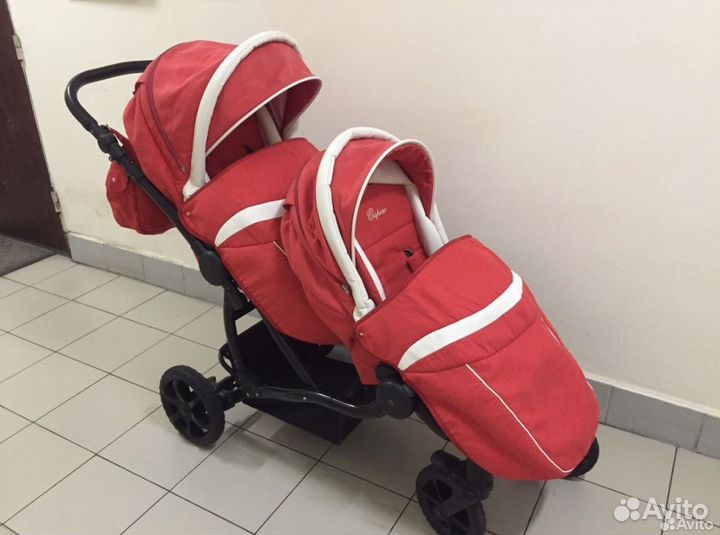 Коляска для двойни 3 в 1