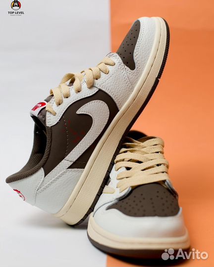 Кроссовки nike air jordan 1 low travis scott