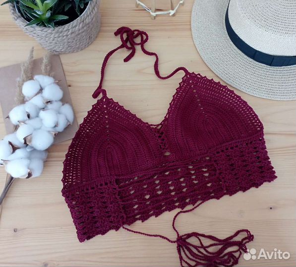 Вязаный топ