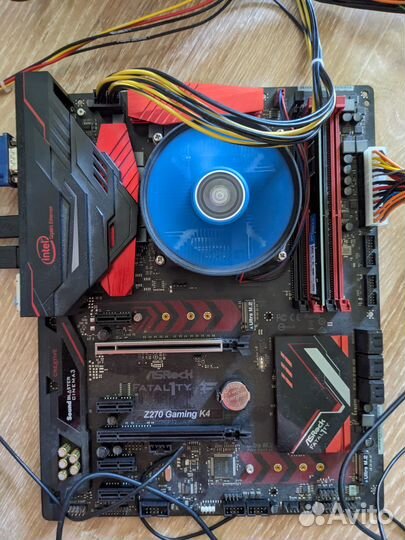 Материнская плата Z270 gaming k4 с комплектом