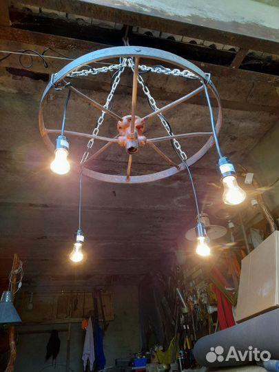 Люстра в стиле лофт, светильник потолочный лофт