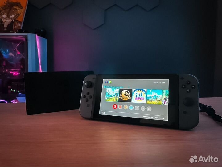 Nintendo switch rev 2 с играми