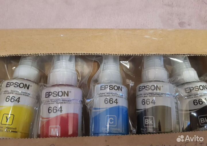 Чернилы на Epson оригинальные