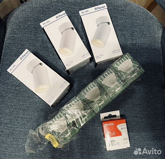 Светильник поворотный Feron 3 шт