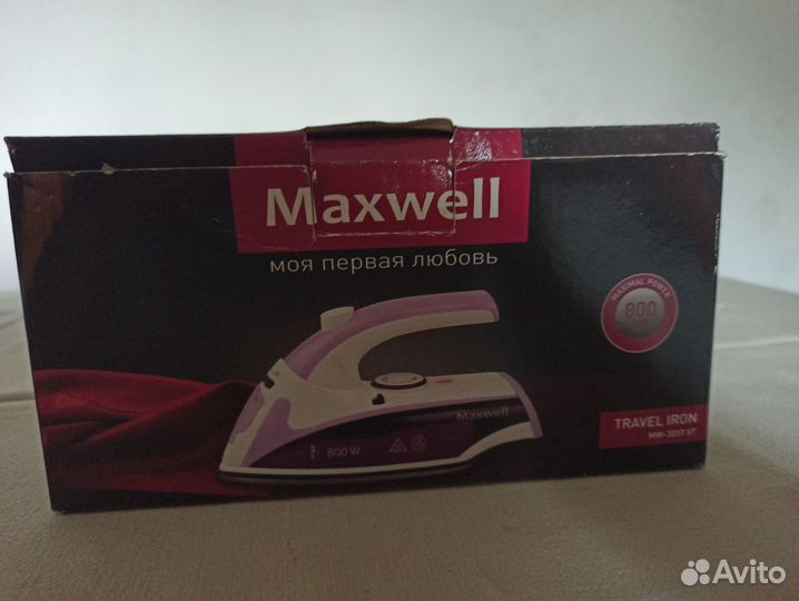 Утюг дорожный Maxwell