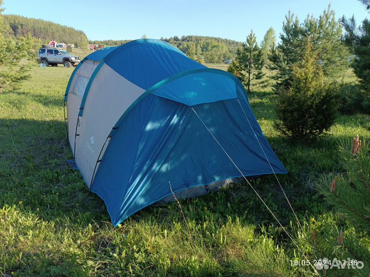 Палатка туристическая 4 местная с тамбуром