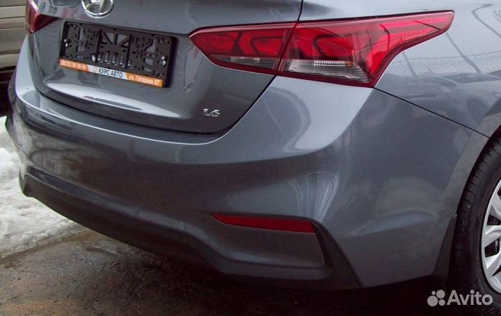 Бампер задний Hyundai Solaris 2 серый