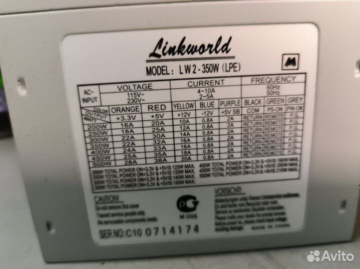 Блок питания для пк (от 21.07)