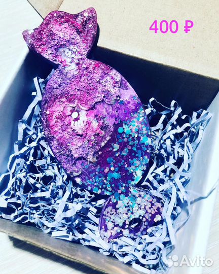 Елочные игрушки из эпоксидной смолы