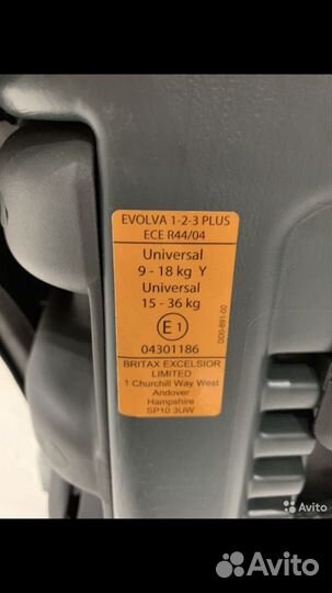 Автокресло britax romer evolva 1-2-3