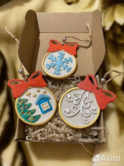 Елочные игрушки ручной работы