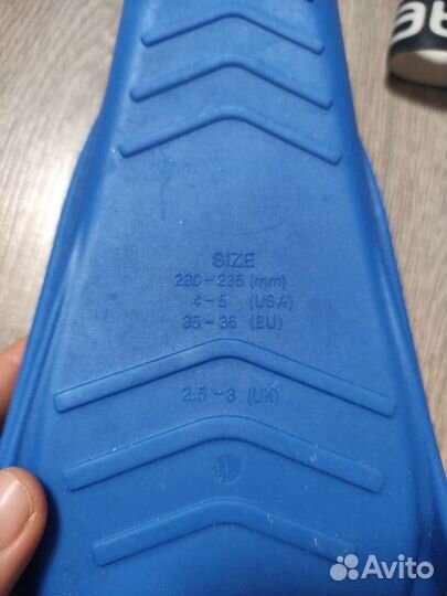 Ласты короткие Nabaiji 230-235 мм 35-36 размер