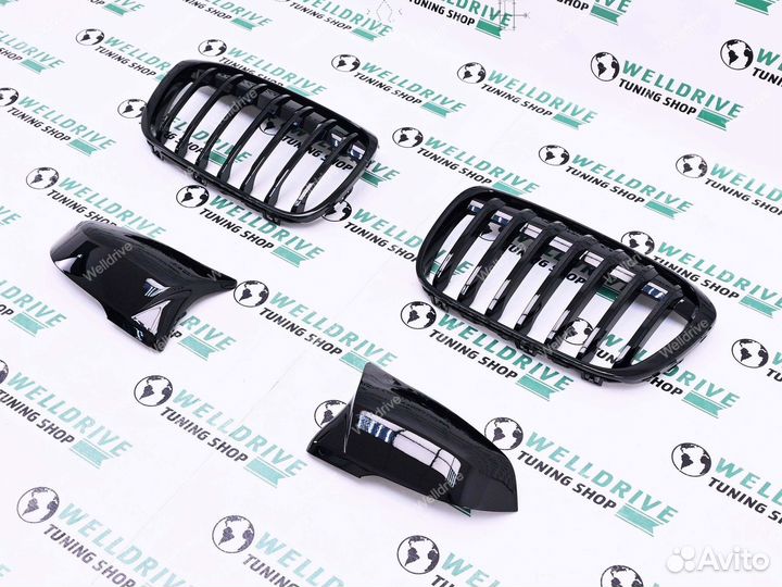 Решетка BMW X1 F48 pre lci крышки зеркал