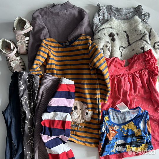 Одежда для девочки пакетом 92 zara next tommy