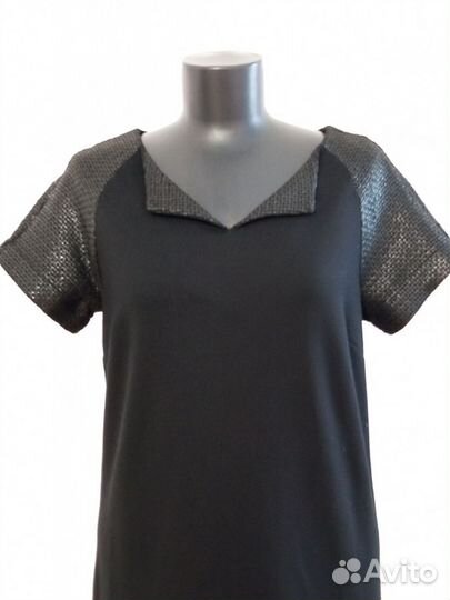 Новое чёрное платье из твида Liu-Jo