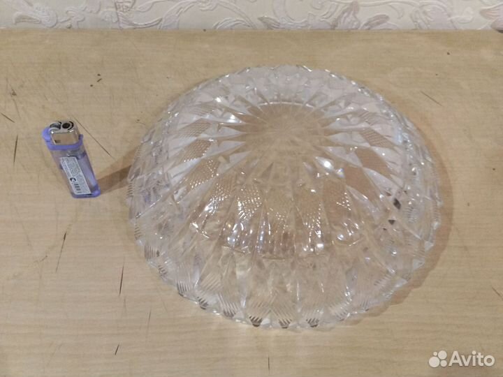 Ваза для фруктов хрустальная