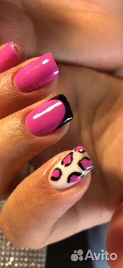 Маникюр наращивание, гипоаллеогенное покрытие