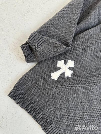 Оверсайз Свитер Chrome Hearts (Люкс)