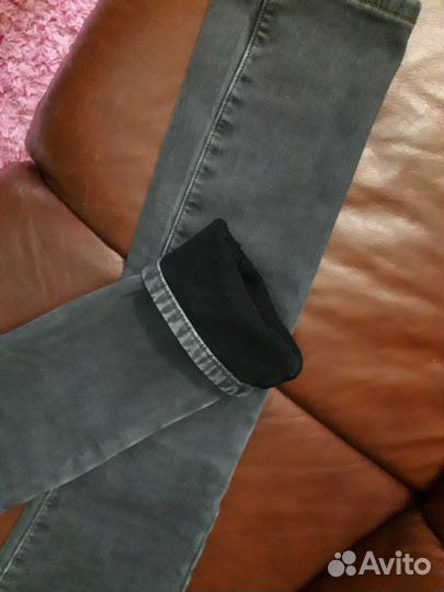 Утеплённые джинсы