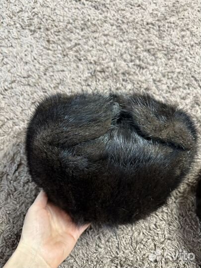 Норковая шапка мужская 57