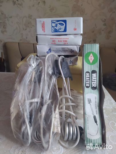 Кипятильники новые 3 вида