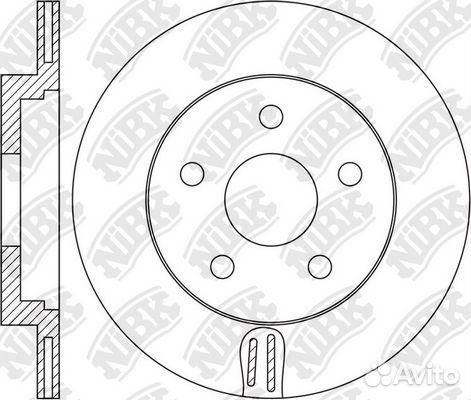 Диск тормозной задний nibk