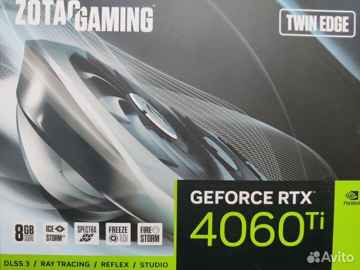 Rtx 4060 Ti 8gb новая, на гарантии